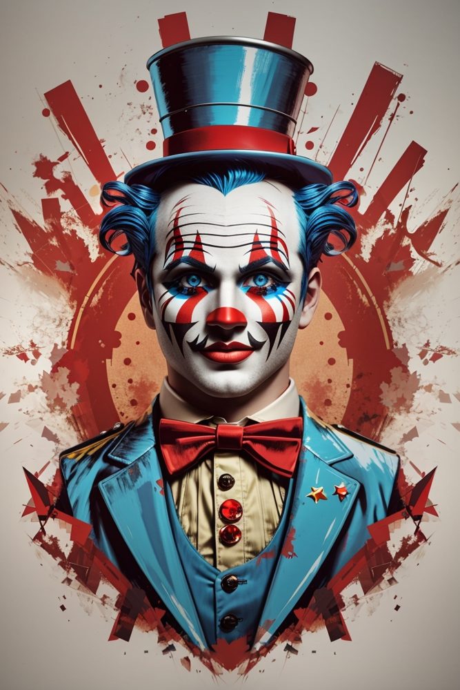 Freak Show Clown Artwork Design