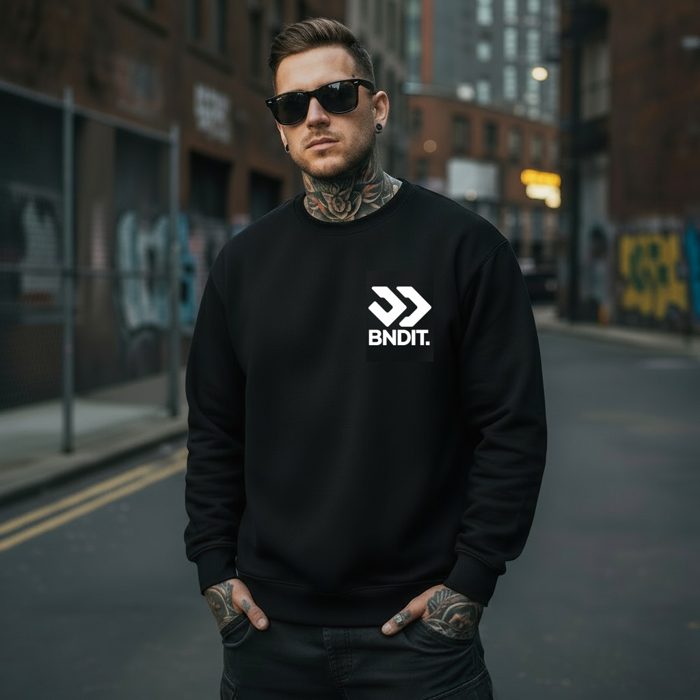 BNDIT. Crewneck schwarz Streetstyle